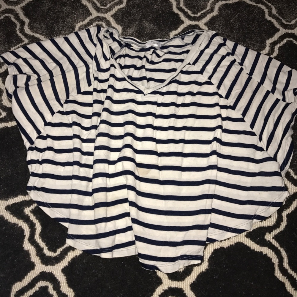 American Eagle striped crop top