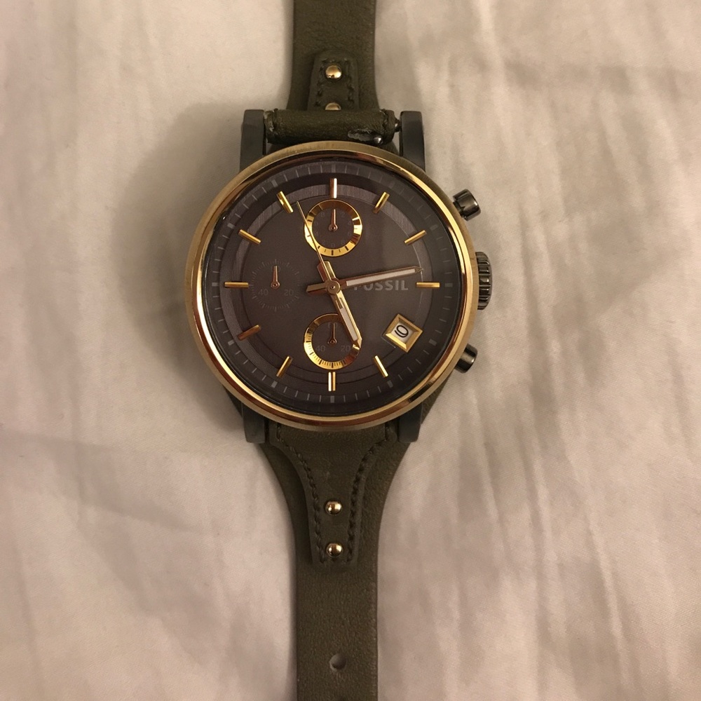 Fossil Orig. Boyfriend Chronograph Leather Watch