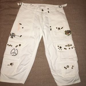 Robin's Jean Patch Detail Cargo Shorts
