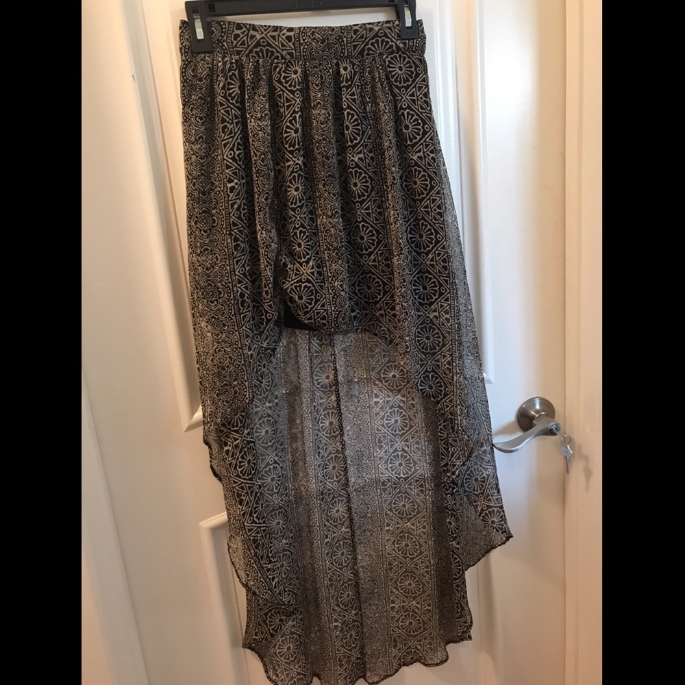 High Low skirt, gorgeous print
