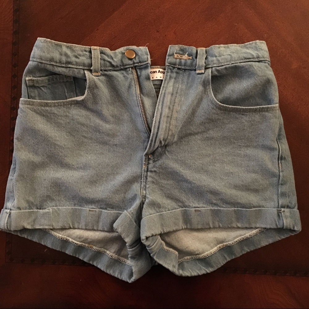 American Apparel high waisted shorts!