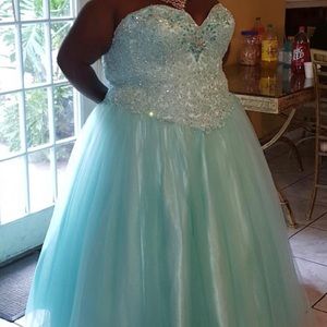 light blue dress (plus size)