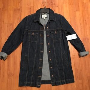 Forever 21 long length Denim Jacket (NWT!)