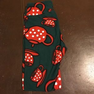 LuLaRoe teapot leggings OS