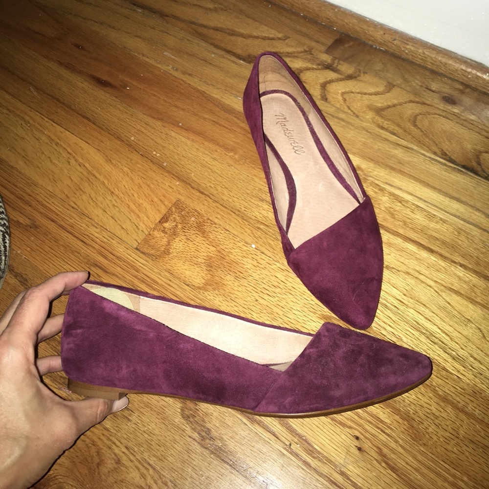 Madewell Burgundy Mira Flats Sz. 6