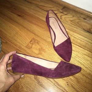 Madewell Burgundy Mira Flats Sz. 6