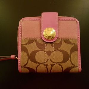 Pink Coach Wallet