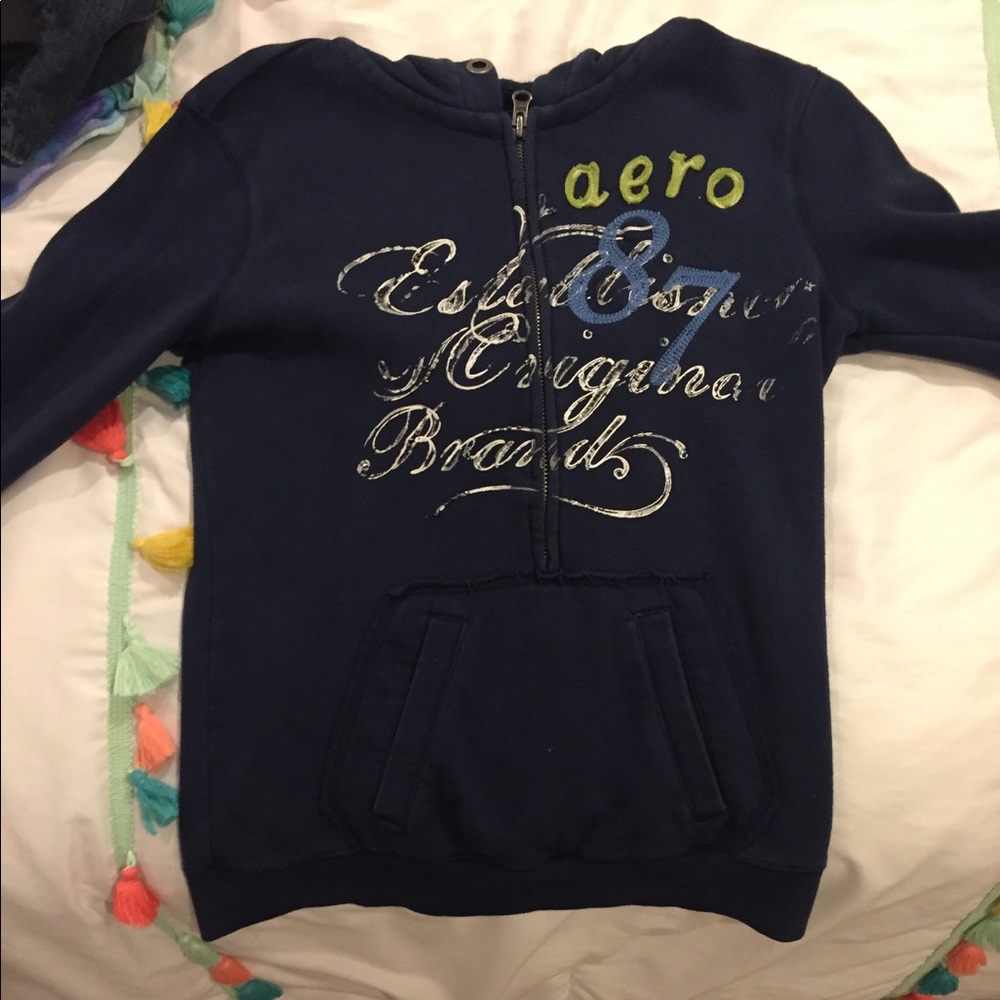 Aeropostale zip up with designs