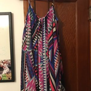 Express dress a little above the knee