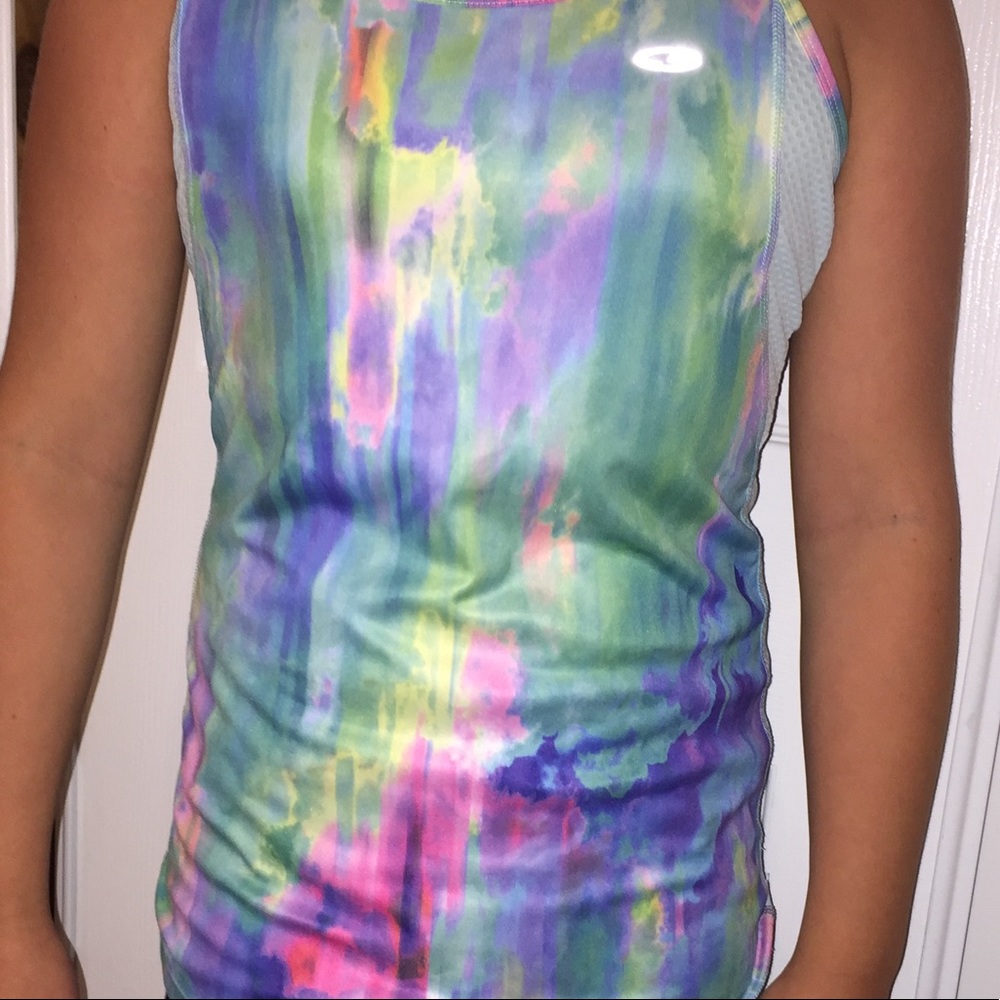 Colorful racetrack tank top