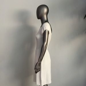 TART Stretch Knit Cap Sleeve Dress White SMALL