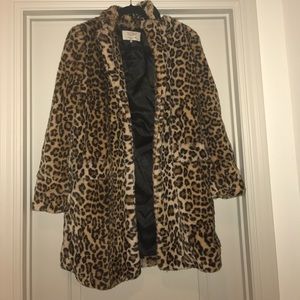 Zara Womens Faux Fur Coat