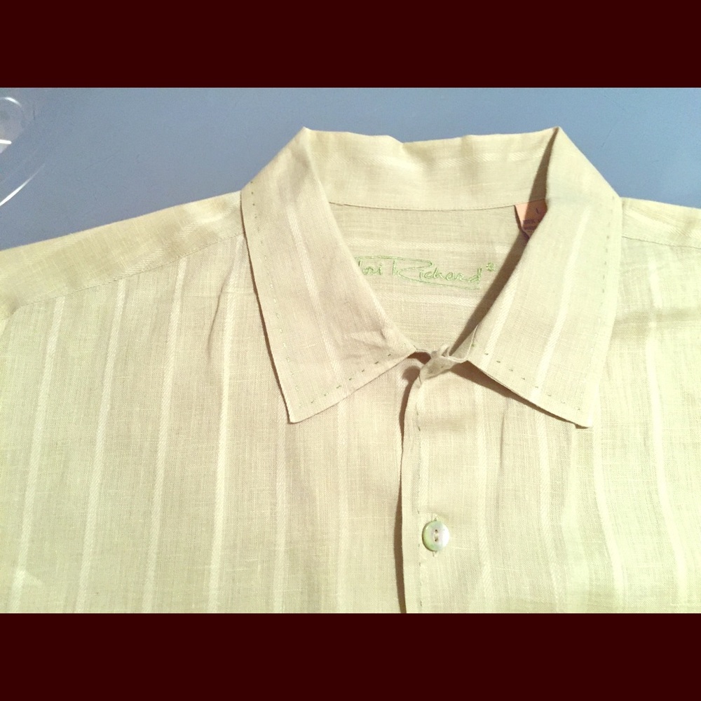 Tori Richard linen short sleeve casual shirt