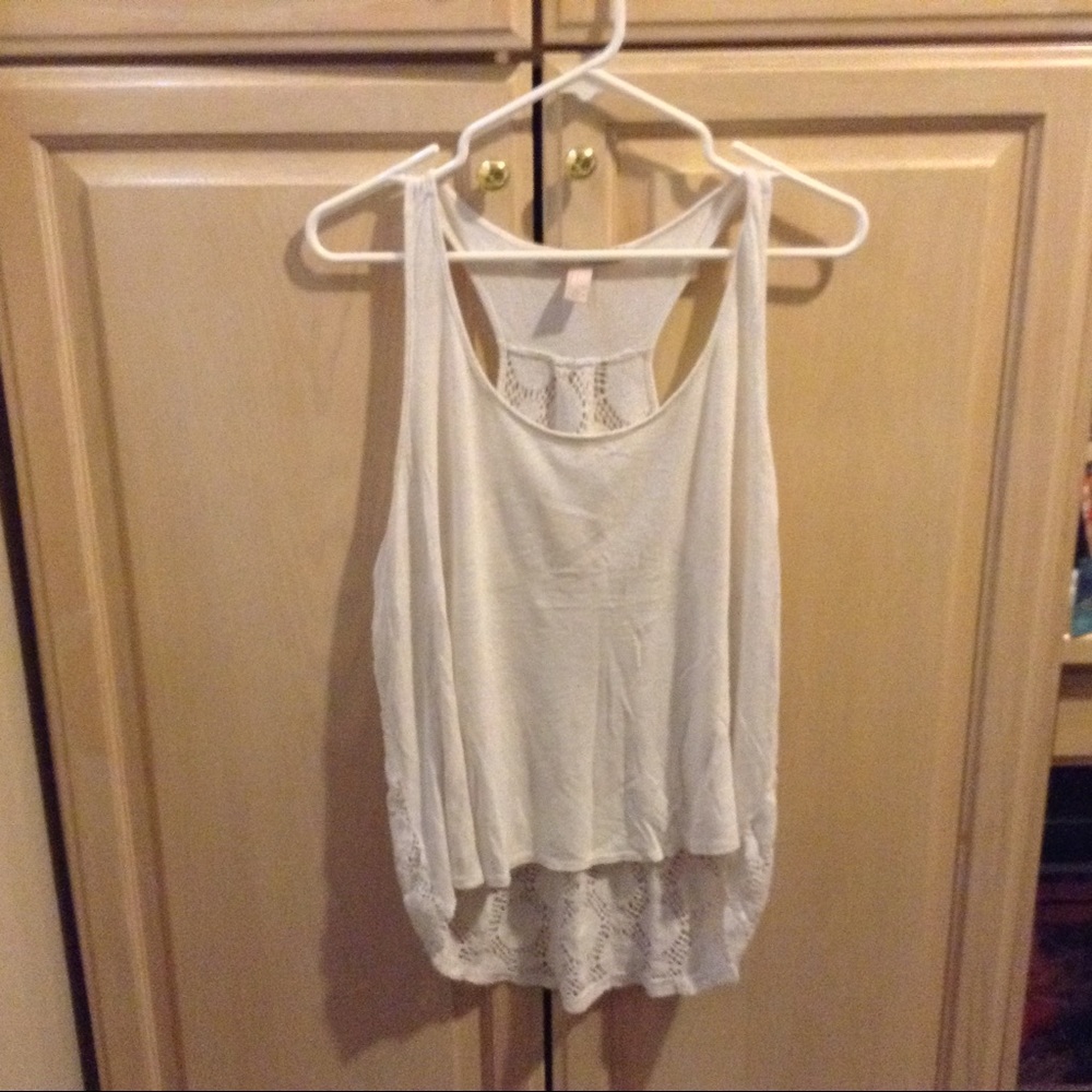 Cream forever 21 tank