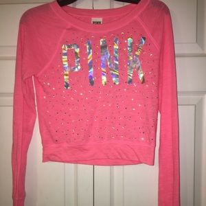 SALE:PINK VS Long sleeve Crop top