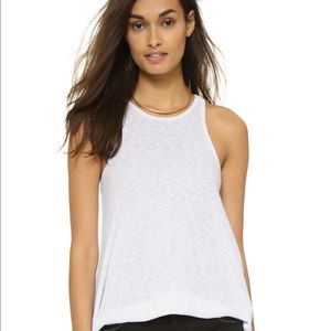 NWT Free People Long Beach tank in white