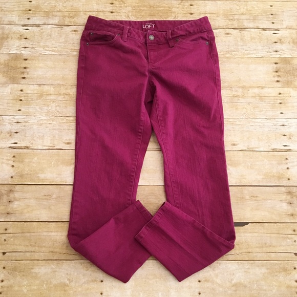 LOFT Denim - Deep grape purple LOFT modern skinny jeans, size 6