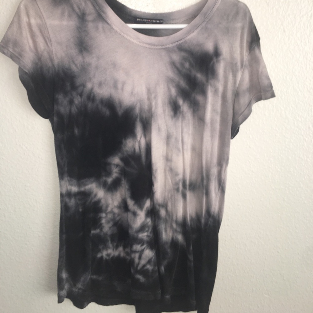 Brandy Mellvile black and white marble shirt