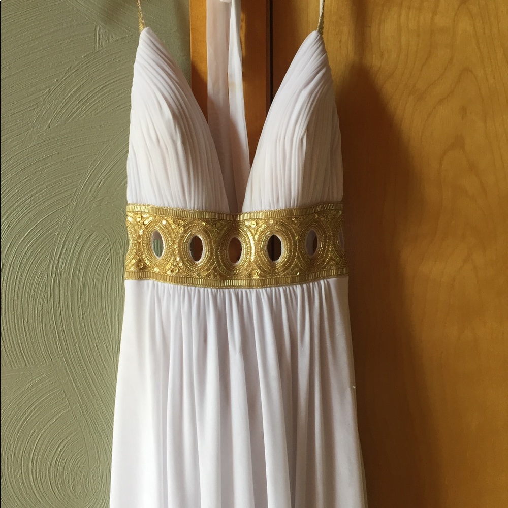 Grecian style prom dress