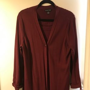 August Max Cranberry sweater set Fits size 18-22