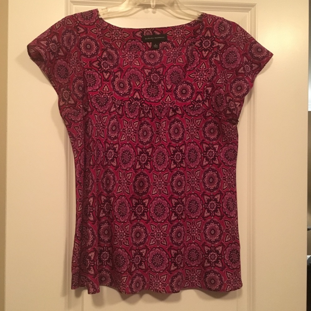 Banana Republic Short Sleeve Top Size 6