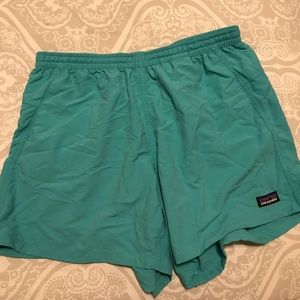 Patagonia teal shorts