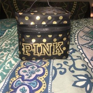 pink makeup bag ok condition