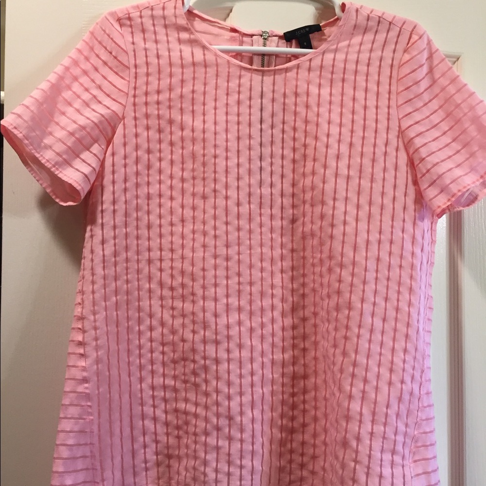J Crew semi sheer top