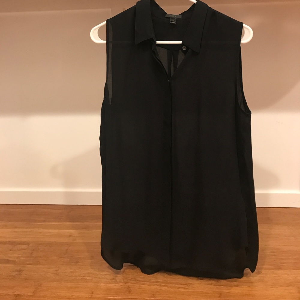 Silk sleeveless JCrew top