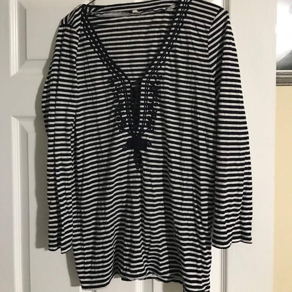 J. Crew long sleeve nautical shirt