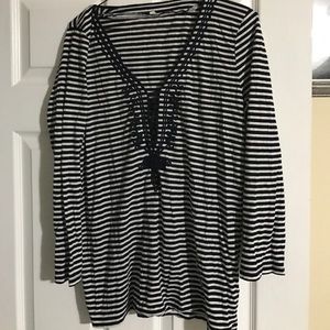 J. Crew long sleeve nautical shirt