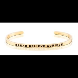 Mantraband Dream Believe Achieve Gold