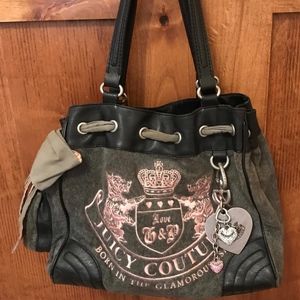 Juicy Couture Daydreamer Gray Scottie Bag