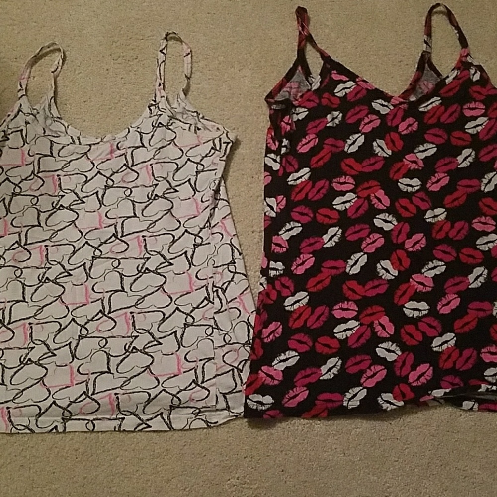 2 spaghetti strap tank tops