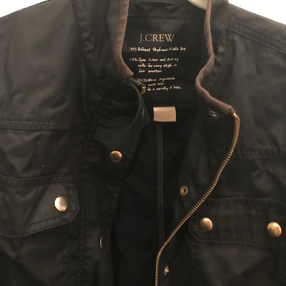 J. Crew Black Field Jacket - Picture 2 of 3