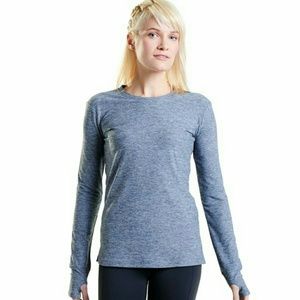 Oiselle lux layer l/s in midnight EUC