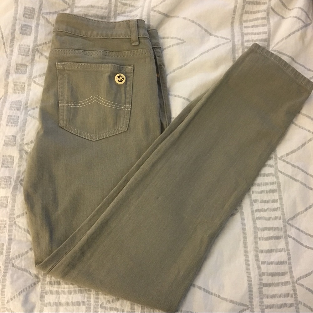 Michael Kors Beige Denim Pants Size 8 EUC!