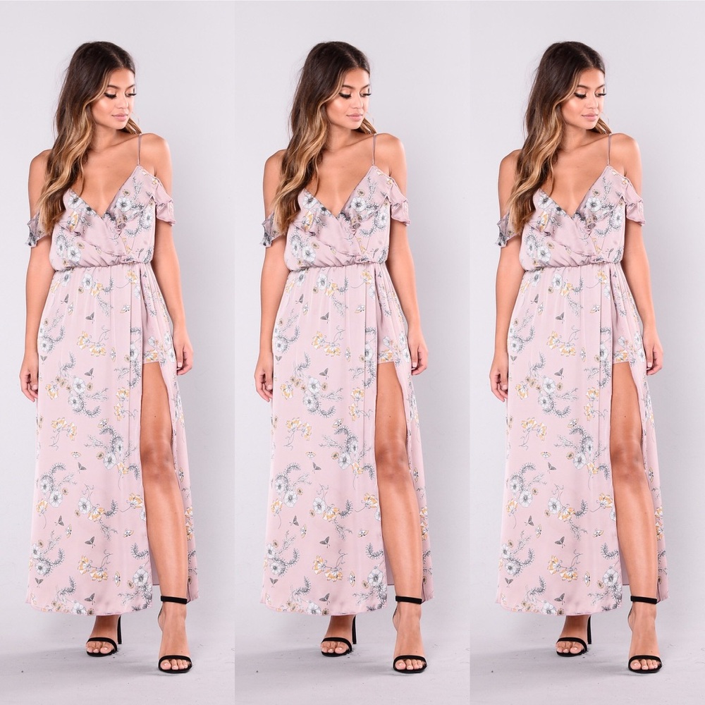 Slick In Silk Dress - Dusty Pink