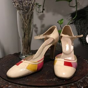 Vintage Chanel Rainbow Pumps