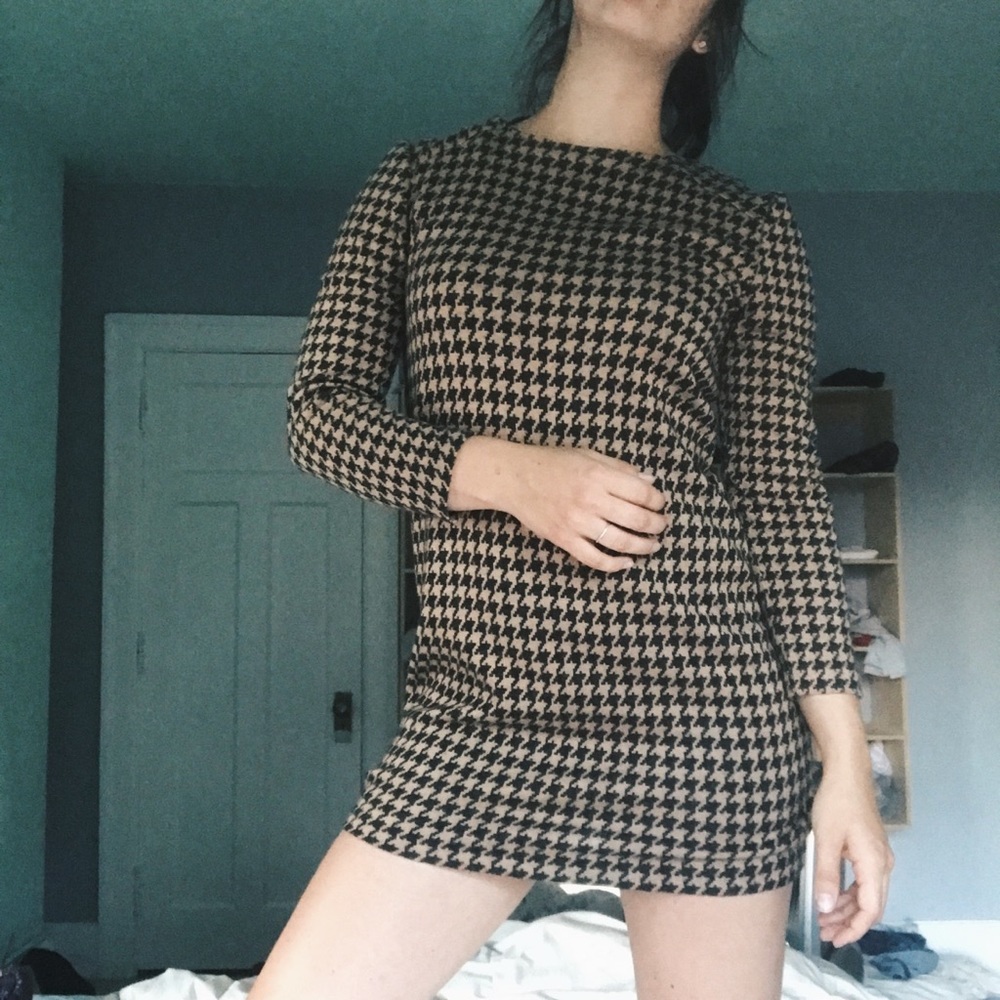 Vintage houndstooth dress