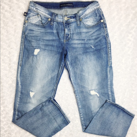 Rock & Republic Indee Slim Boyfriend Crop Jeans - Picture 5 of 8