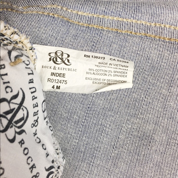 Rock & Republic Indee Slim Boyfriend Crop Jeans - Picture 8 of 8