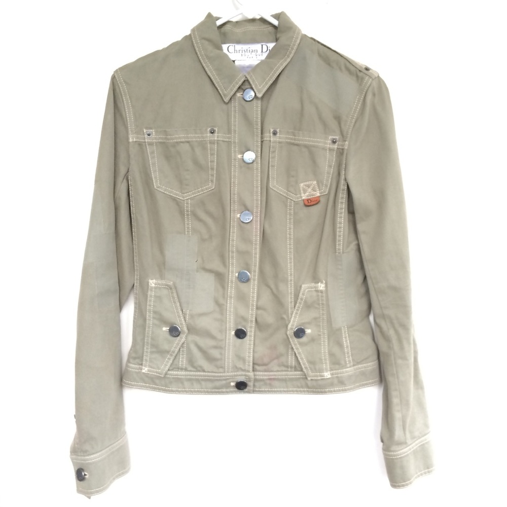 Christian Dior Boutique Paris Military Green Jacket. Size 6.