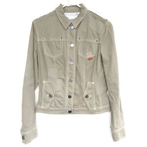 Christian Dior Boutique Paris Military Green Jacket. Size 6.