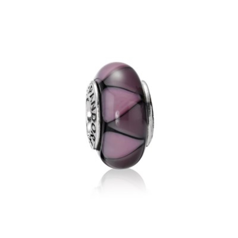 Pandora Glass Purple Charm