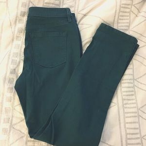 Ann Taylor LOFT Green Denim Pants Size 8