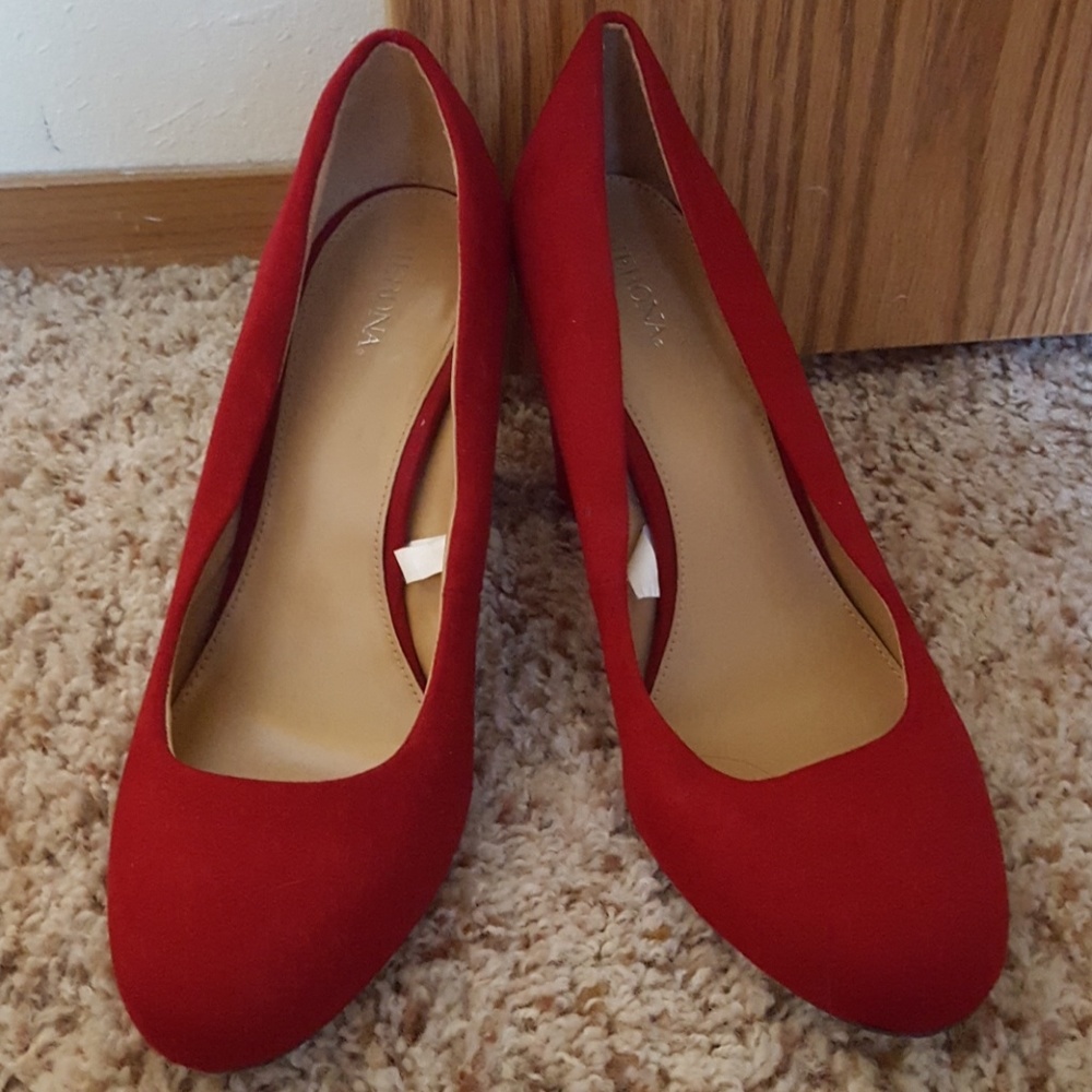 Velvet heels
