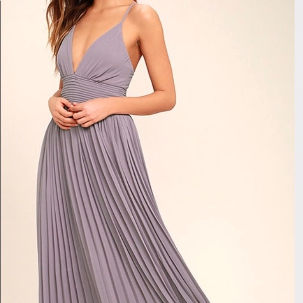 Taupe along Maxi PROM Dress