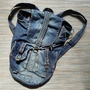 Denim backpack