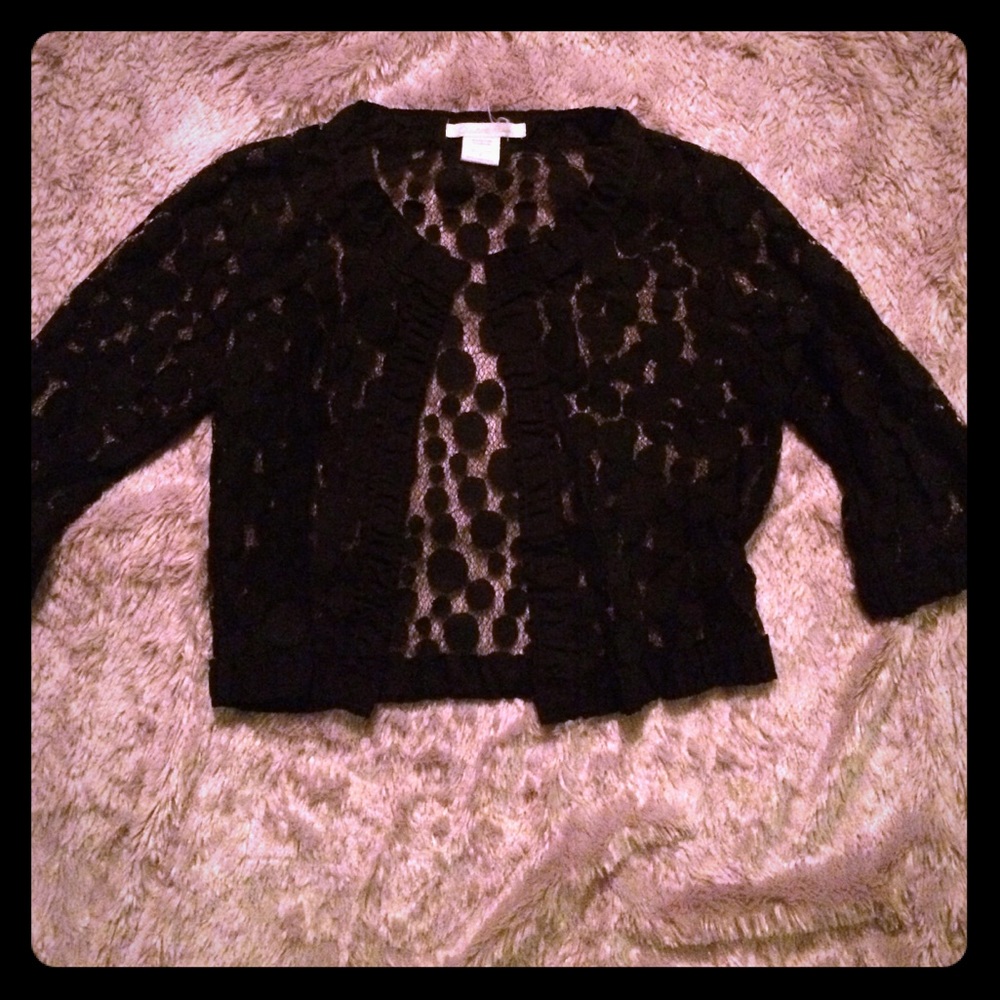 Charlotte Russe Black Sheer Cover Up